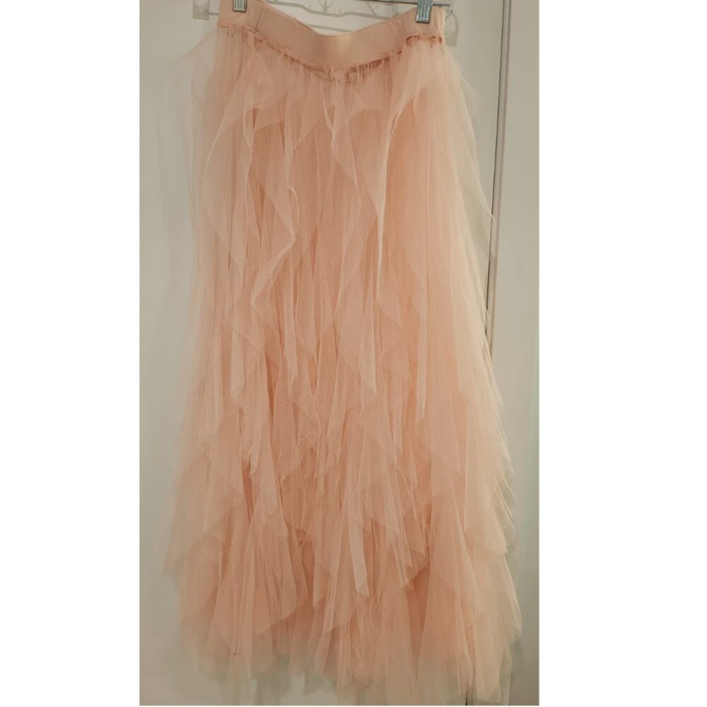 Peach Ruffle Skirt